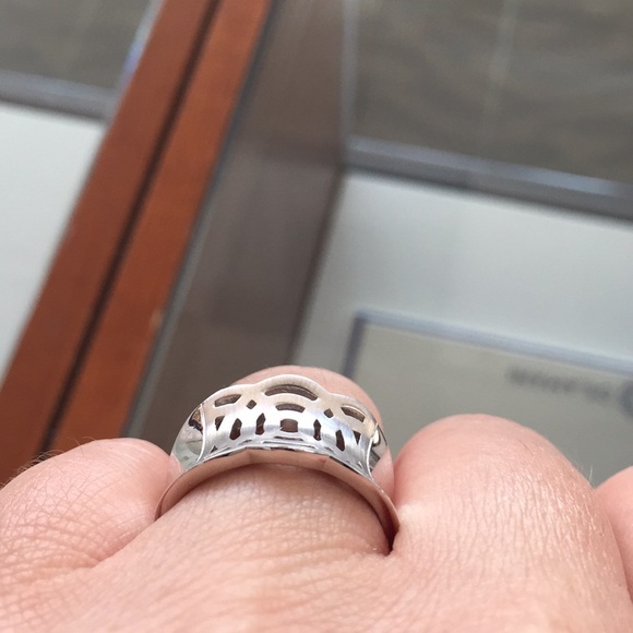 NEW Solid hand crafted wide ring size 7.25 - Picture 4 of 8